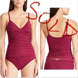 Ralph Lauren Beach Plum Slimming Fit 2Pc Tankini